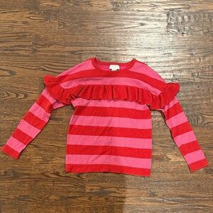 Kate Spade Red and Pink Striped Kids Sweater